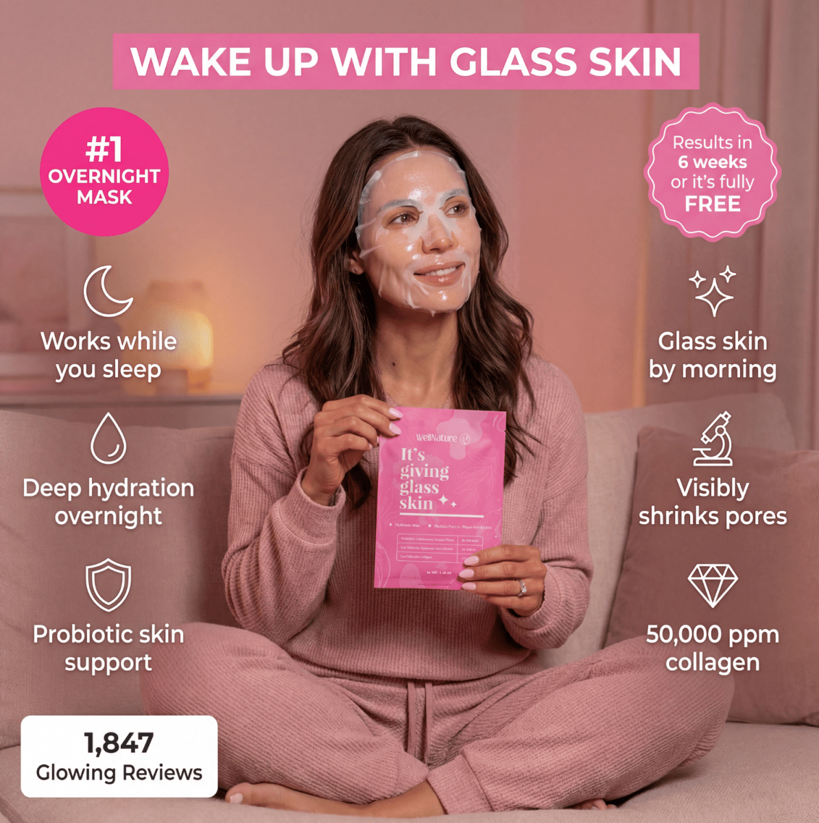 The Original Overnight Deep Collagen Mask™️ - WellNature